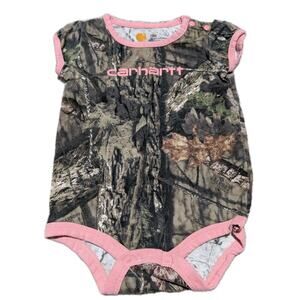 Carhartt One-Piece Size 12M Baby Girls Camouflage Camo Pink